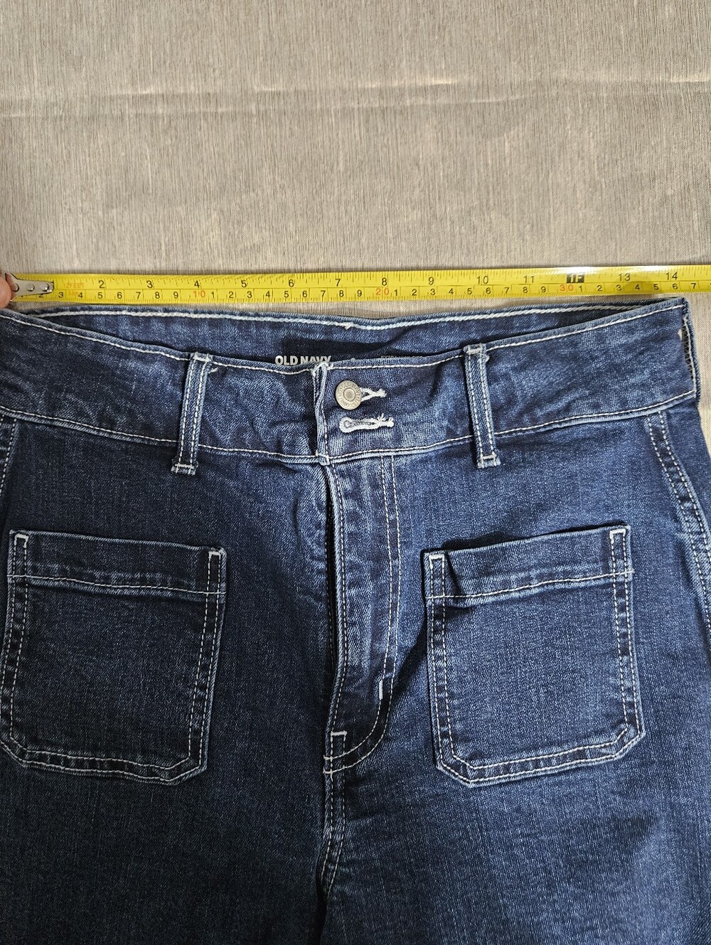 Old Navy Extra High Rise Wide Leg Jeans Size 6 - Picture 3 of 6